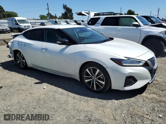 2021 Nissan Maxima SV with VIN 1N4AA6CV9MC515214, listed as a Copart auction lot 56534195 with 52,974 mi miles and Salvage title. Bid and sale history available at DreamBid. Image 4.