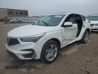 2019 Acura RDX Advance with VIN 5J8TC2H77KL007418, listed as a Copart auction lot 55783035 with 59,443 mi miles and Salvage title. Bid and sale history available at DreamBid. Image 1.