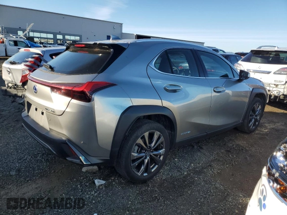 2021 Lexus UX with VIN JTHE9JBH3M2050145, listed as a Copart auction lot 86389664 with 24,937 mi miles and Salvage Title. Bid and sale history available at carsss.com. Image 3.