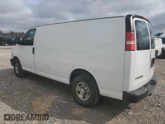 2016 Chevrolet Express Cargo Van with VIN 1GCWGAFG5G1286559, listed as a Copart auction lot 47315335 with 143,436 mi miles and Clean Title. Bid and sale history available at carsss.com. Image 2.