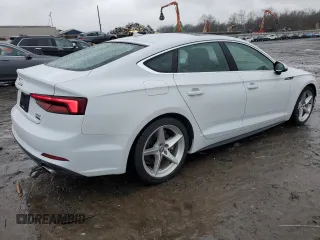 2018 Audi A5 Sportback Premium with VIN WAUDNCF54JA132582, listed as a Copart auction lot 48744714 with 60,921 mi miles. Bid and sale history available at carsss.com. Image 3.