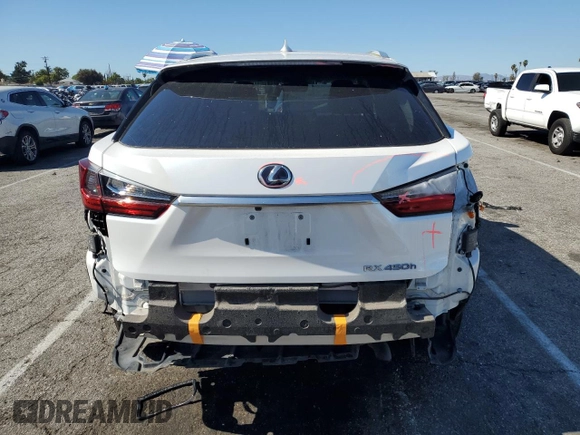 2018 Lexus RX with VIN 2T2BGMCA2JC024657, listed as a Copart auction lot 46326325 with 55,267 mi miles and Salvage Title. Bid and sale history available at carsss.com. Image 6.