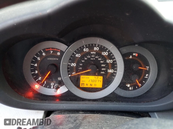 2008 Toyota RAV4 with VIN JTMZK33VX86014233, listed as a Copart auction lot 86608914 with 170,074 mi miles and Salvage Title. Bid and sale history available at carsss.com. Image 9.