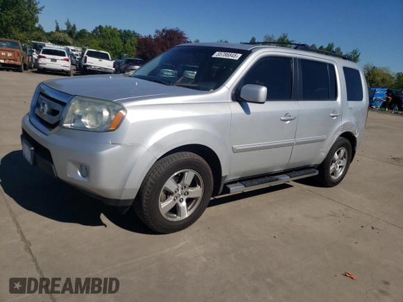 2009 Honda Pilot EX-L with VIN 5FNYF48549B009985, listed as a Copart auction lot 55786845 with 118,682 mi miles and Salvage title. Bid and sale history available at DreamBid. Image 1.