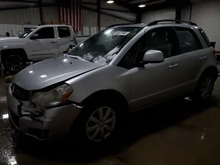 2011 Suzuki SX4 Crossover with VIN JS2YB5A39B6303044, listed as a Copart auction lot 46027945 with 111,435 mi miles and Salvage Title. Bid and sale history available at carsss.com. Image 1.