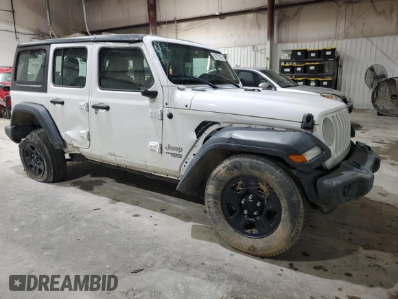 2018 Jeep Wrangler Unlimited Sport S z VIN 1C4HJXDGXJW181719, wystawiony jako Copart lot #56725795 z przebiegiem 87 523 mil mil oraz Szkoda całkowita • Salvage title. Historia ofert i sprzedaży dostępna na DreamBid. Obrazek 4.