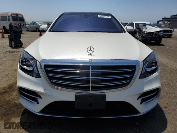 2020 Mercedes-Benz S-Class S 450 with VIN WDDUG6GB0LA502910, listed as a Copart auction lot 66908504 with 86,333 mi miles and Salvage Title. Bid and sale history available at carsss.com. Image 5.