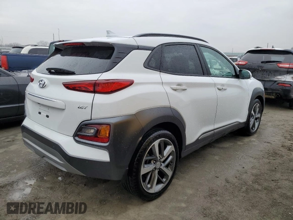 2021 Hyundai Kona Ultimate with VIN KM8K53A54MU657397, listed as a Copart auction lot 69861792 with 23,127 mi miles. Bid and sale history available at carsss.com. Image 3.