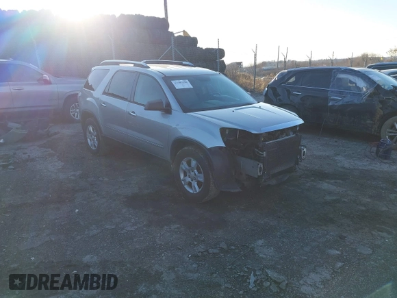 2008 GMC Acadia SLE1 with VIN 1GKEV13778J154544, listed as a IAAI auction lot 41607636 with 251,136 mi miles. Bid and sale history available at carsss.com. Image 1.