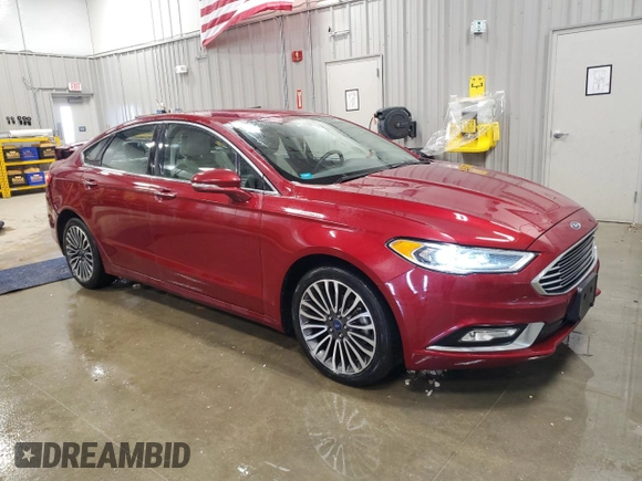 2018 Ford Fusion Titanium with VIN 3FA6P0D99JR154311, listed as a Copart auction lot 53546035 with 91,425 mi miles and Salvage title. Bid and sale history available at DreamBid. Image 4.