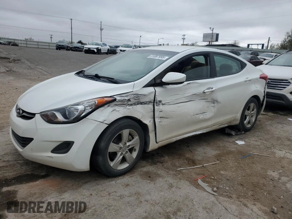 2011 Hyundai Elantra GLS with VIN 5NPDH4AE8BH049156, listed as a Copart auction lot 51087995 with 56,529 mi miles and Salvage Title. Bid and sale history available at carsss.com. Image 1.