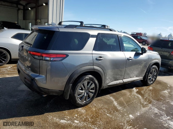 2024 Nissan Pathfinder SV with VIN 5N1DR3BA5RC269648, listed as a Copart auction lot 83800704 with 0 mi miles and Salvage Title. Bid and sale history available at carsss.com. Image 3.