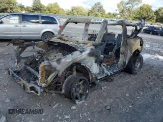 2023 Ford Bronco with VIN 1FMDE5AP0PLB37648, listed as a Copart auction lot 72028574 with 0 mi miles and Non Repairable. Bid and sale history available at carsss.com. Image 1.