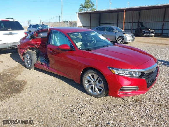 2018 Honda Accord Sedan LX 1.5T with VIN 1HGCV1F14JA054290, listed as a IAAI auction lot 41806379 with 57,006 mi miles. Bid and sale history available at carsss.com. Image 1.