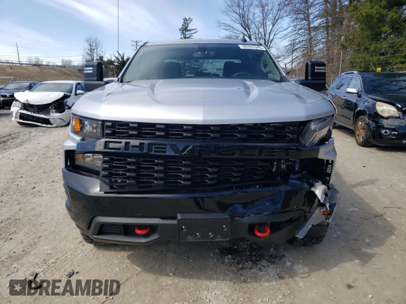 2021 Chevrolet Silverado 1500 Custom Trail Boss with VIN 3GCPYCEF8MG127960, listed as a Copart auction lot 49703345 with 30,157 mi miles and Salvage Title. Bid and sale history available at DreamBid. Image 5.