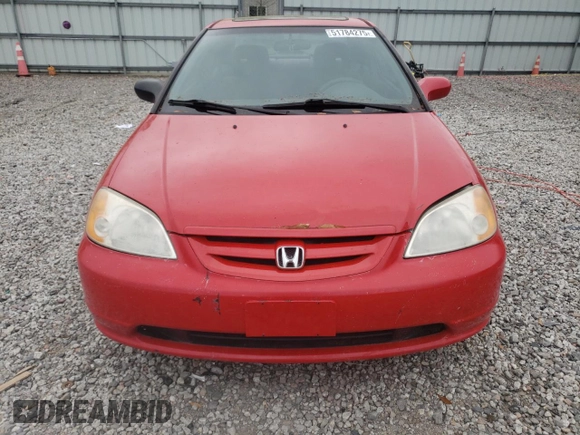 2003 Honda Civic EX with VIN 1HGEM22933L031992, listed as a Copart auction lot 51784275 with 228,300 mi miles and Salvage Title. Bid and sale history available at DreamBid. Image 5.