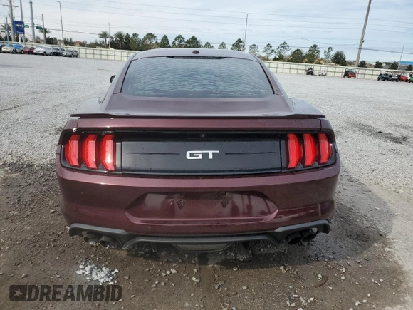 2018 Ford Mustang GT with VIN 1FA6P8CF7J5107285, listed as a Copart auction lot 89355655 with 35,463 mi miles and Salvage Title. Bid and sale history available at carsss.com. Image 6.