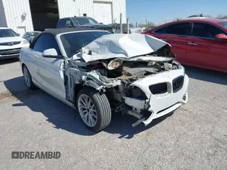 2015 BMW 2 Series 228i with VIN WBA1K5C50FV474011, listed as a IAAI auction lot 41805879 with 83,489 mi miles. Bid and sale history available at carsss.com. Image 1.