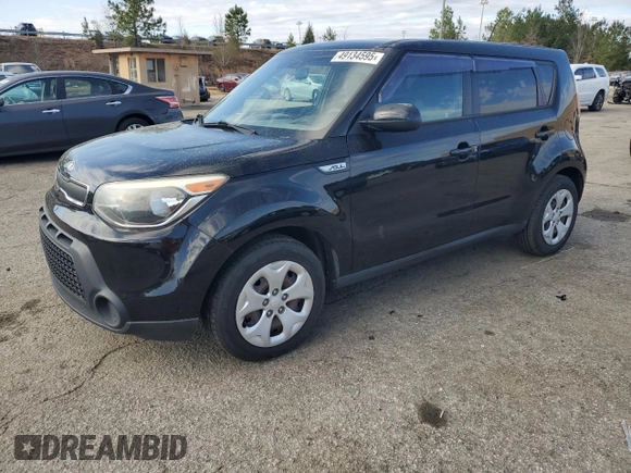2015 Kia Soul with VIN KNDJN2A2XF7217234, listed as a Copart auction lot 49134595 with 180,040 mi miles and Salvage Title. Bid and sale history available at carsss.com. Image 1.