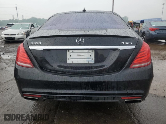 2015 Mercedes-Benz S 550 with VIN WDDUG8FB8FA080564, listed as a Copart auction lot 59887535 with 107,267 mi miles and Clean title. Bid and sale history available at DreamBid. Image 6.