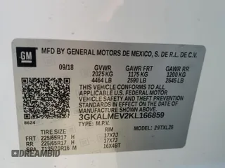2019 GMC Terrain SLE z VIN 3GKALMEV2KL166859, wystawiony jako Copart lot #59393705 z przebiegiem 86 356 mil mil oraz Szkoda całkowita • Salvage title. Historia ofert i sprzedaży dostępna na DreamBid. Obrazek 13.