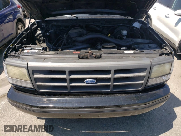 1991 Ford F-150 with VIN 1FTEF14N8MLA61875, listed as a Copart auction lot 58577514 with 114,489 mi miles and Salvage Title. Bid and sale history available at carsss.com. Image 11.