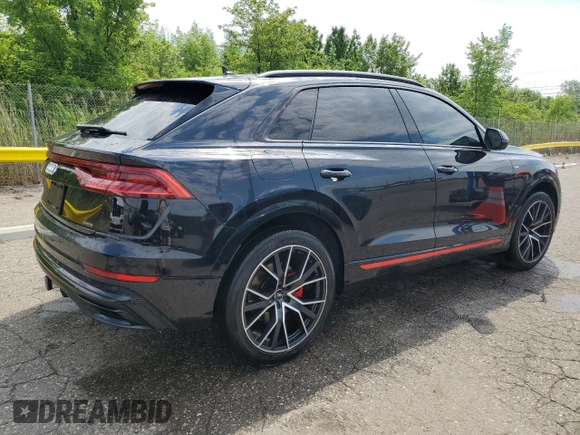 2019 Audi Q8 Prestige with VIN WA1FVAF13KD041309, listed as a Copart auction lot 63713185 with 85,420 mi miles and Clean title. Bid and sale history available at DreamBid. Image 3.
