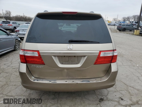 2006 Honda Odyssey EX-L with VIN 5FNRL38626B411094, listed as a Copart auction lot 51421435 with 282,075 mi miles and Salvage Title. Bid and sale history available at carsss.com. Image 6.