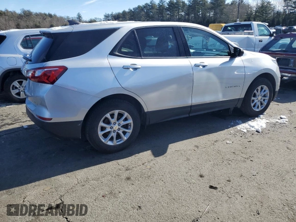 2019 Chevrolet Equinox LS with VIN 3GNAXSEV9KS677115, listed as a Copart auction lot 45584845 with 72,667 mi miles and Salvage Title. Bid and sale history available at DreamBid. Image 3.