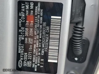 2025 Hyundai Elantra SEL Sport with VIN KMHLM4DGXSU893186, listed as a Copart auction lot 89147065 with 205 mi miles and Salvage Title. Bid and sale history available at carsss.com. Image 12.