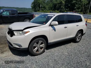 2013 Toyota Highlander Limited with VIN 5TDDK3EH8DS235518, listed as a Copart auction lot 62254505 with 230,268 mi miles and Salvage title. Bid and sale history available at DreamBid. Image 1.