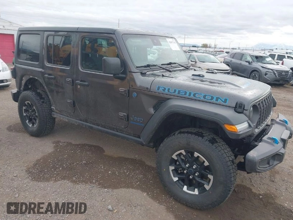 2024 Jeep Wrangler Rubicon z VIN 1C4RJXR67RW276710, wystawiony jako IAAI lot #42047318 z przebiegiem 35 857 mil mil oraz . Historia ofert i sprzedaży dostępna na DreamBid. Obrazek 1.