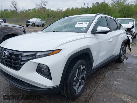 2023 Hyundai Tucson SEL with VIN 5NMJF3AE4PH190541, listed as a IAAI auction lot 41889463 with 17,677 mi miles and . Bid and sale history available at carsss.com. Image 18.