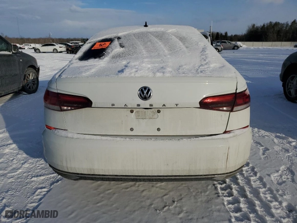 2020 Volkswagen Passat 2.0T S with VIN 1VWAA7A34LC002725, listed as a Copart auction lot 89386975 with 0 mi miles and Salvage Title. Bid and sale history available at carsss.com. Image 6.
