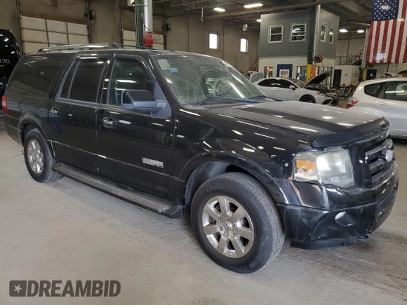 2007 Ford Expedition Max Limited z VIN 1FMFK20517LA13579, wystawiony jako Copart lot #48687555 z przebiegiem 141 045 mil mil oraz Czysty tytuł • Clean title. Historia ofert i sprzedaży dostępna na DreamBid. Obrazek 4.