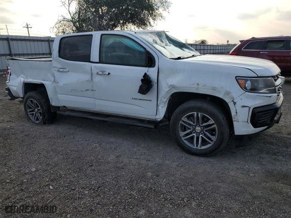 2022 Chevrolet Colorado 2WD Work Truck with VIN 1GCGSBEA0N1300502, listed as a Copart auction lot 86659344 with 26,473 mi miles and Salvage Title. Bid and sale history available at carsss.com. Image 4.