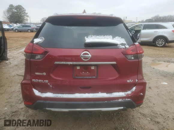 2020 Nissan Rogue SV with VIN 5N1AT2MT4LC815487, listed as a Copart auction lot 46186565 with 67,345 mi miles and Salvage Title. Bid and sale history available at carsss.com. Image 6.