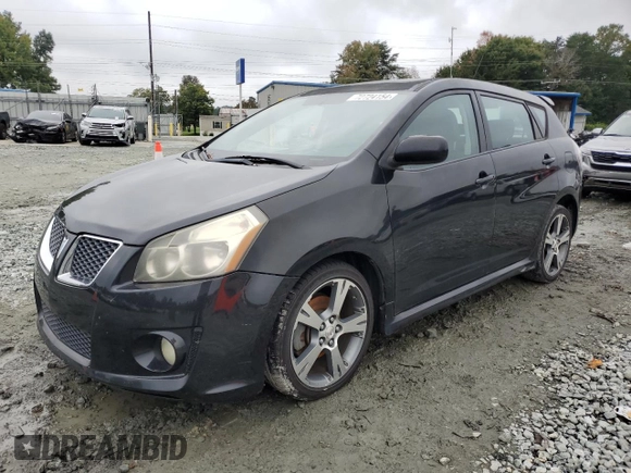 2009 Pontiac Vibe GT with VIN 5Y2SR67069Z416909, listed as a Copart auction lot 72724154 with 172,665 mi miles and Clean Title. Bid and sale history available at carsss.com. Image 1.