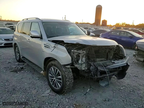 2021 Nissan Armada SL with VIN JN8AY2BB9M9795045, listed as a Copart auction lot 82768614 with 90,623 mi miles and Salvage Title. Bid and sale history available at carsss.com. Image 12.