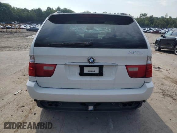 2005 BMW X5 4.4i with VIN 5UXFB53585LV19567, listed as a Copart auction lot 65774034 with 265,529 mi miles and Salvage Title. Bid and sale history available at carsss.com. Image 6.