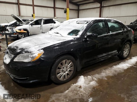 2013 Chrysler 200 LX with VIN 1C3CCBAGXDN737179, listed as a Copart auction lot 42098455 with 219,485 mi miles and Salvage Title. Bid and sale history available at carsss.com. Image 1.