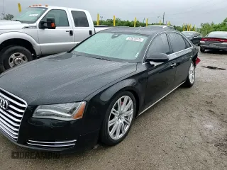 2013 Audi A8 3.0L with VIN WAURGAFD2DN013552, listed as a Copart auction lot 57822075 with 146,315 mi miles and Salvage title. Bid and sale history available at DreamBid. Image 13.