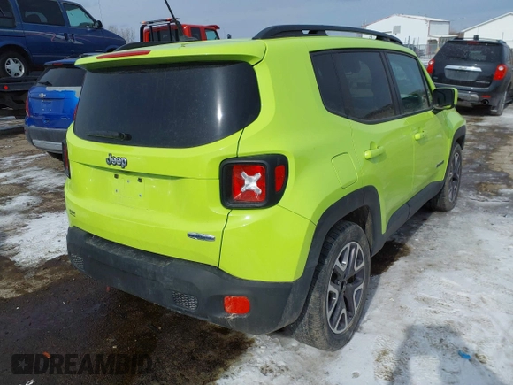 2017 Jeep Renegade Altitude with VIN ZACCJABB9HPF84211, listed as a IAAI auction lot 41595512 with 68,577 mi miles and . Bid and sale history available at DreamBid. Image 4.