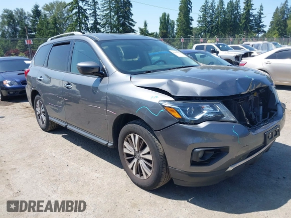 2018 Nissan Pathfinder SV z VIN 5N1DR2MM3JC669486, wystawiony jako IAAI lot #42419913 z przebiegiem 115 408 mil mil oraz . Historia ofert i sprzedaży dostępna na DreamBid. Obrazek 1.