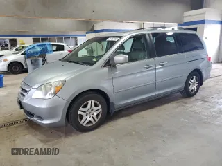2007 Honda Odyssey EX-L z VIN 5FNRL38607B077715, wystawiony jako Copart lot #56450485 z przebiegiem 164 472 mil mil oraz Szkoda całkowita • Salvage title. Historia ofert i sprzedaży dostępna na DreamBid. Obrazek 1.