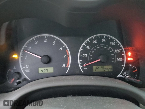 2009 Toyota Corolla with VIN 2T1BU40E69C017243, listed as a Copart auction lot 82256064 with 70,428 mi miles and Salvage Title. Bid and sale history available at carsss.com. Image 9.