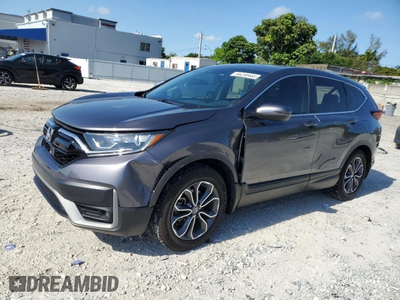 2022 Honda CR-V EX-L with VIN 5J6RW1H86NA013675, listed as a Copart auction lot 56299485 with 29,227 mi miles and Salvage title. Bid and sale history available at DreamBid. Image 1.