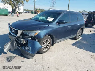 2016 Nissan Pathfinder S with VIN 5N1AR2MN0GC619343, listed as a IAAI auction lot 41692197 with 63439 miles. Bid and sale history available at carsss.com. Image 17.