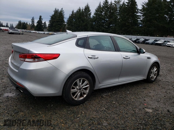 2018 Kia Optima LX with VIN 5XXGT4L36JG188719, listed as a Copart auction lot 81845134 with 101,032 mi miles and Salvage Title. Bid and sale history available at DreamBid. Image 3.