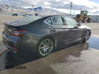 2023 Genesis G70 2.0T with VIN KMTG34TA4PU129199, listed as a Copart auction lot 80963124 with 15,729 mi miles and Salvage Title. Bid and sale history available at carsss.com. Image 3.